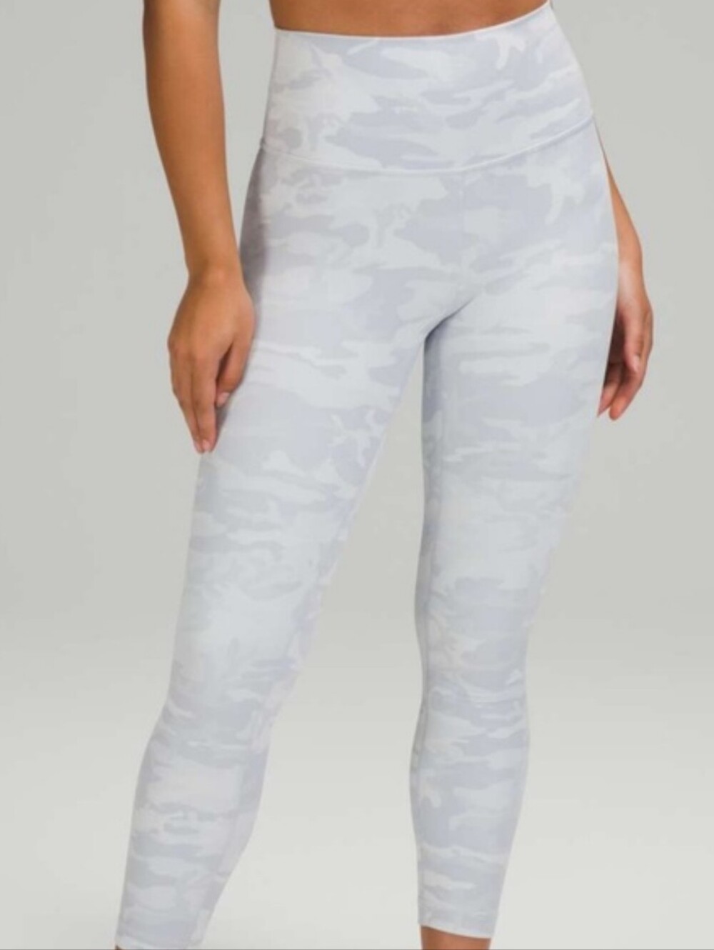 lululemon athletica Light Gray Camo High-Rise Leggings
